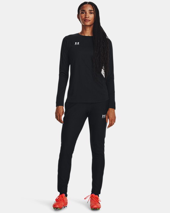 Women's UA Challenger Pique Pants, Black, pdpMainDesktop image number 2